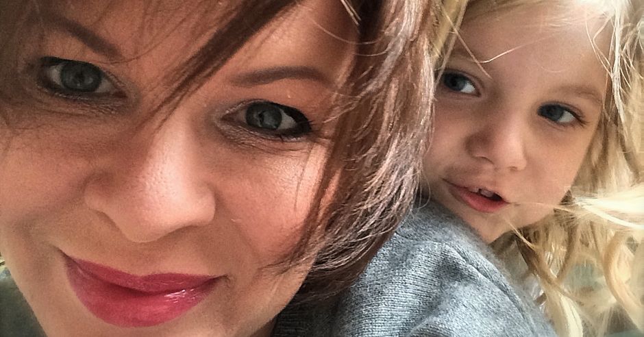 Agata Komorowska ze swoją córeczką, 5-letnią Adą