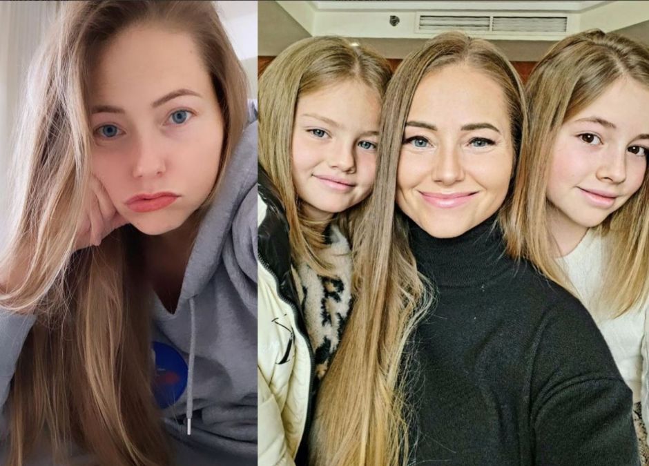 Agata Rubik z córkami