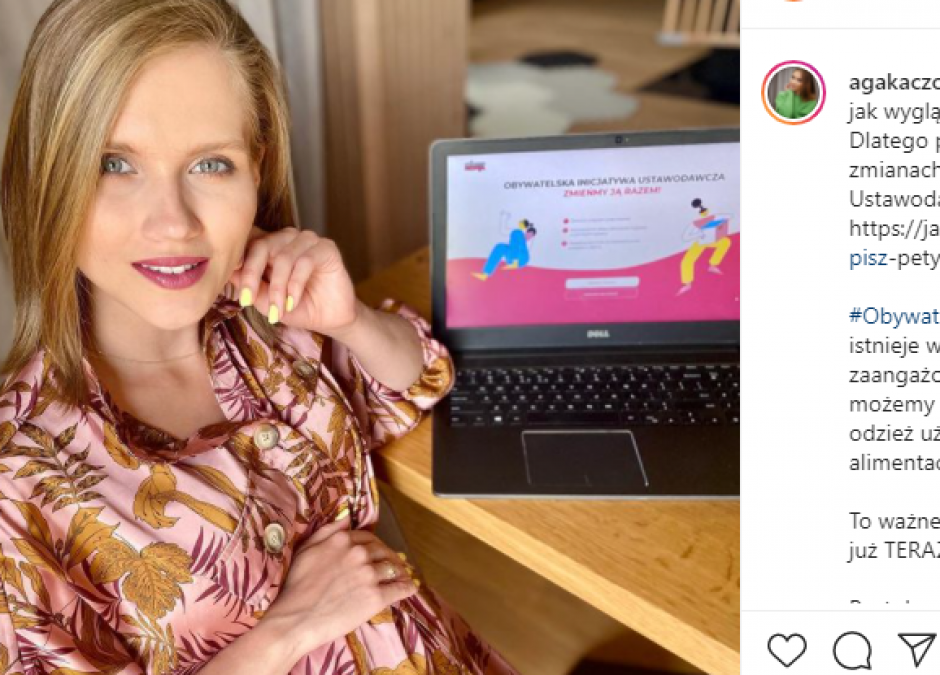 Agnieszka Kaczorowska wspiera inicjatywę ustawodawczą