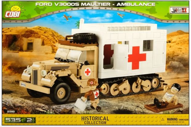 historyczny ambulans klocki Cobi