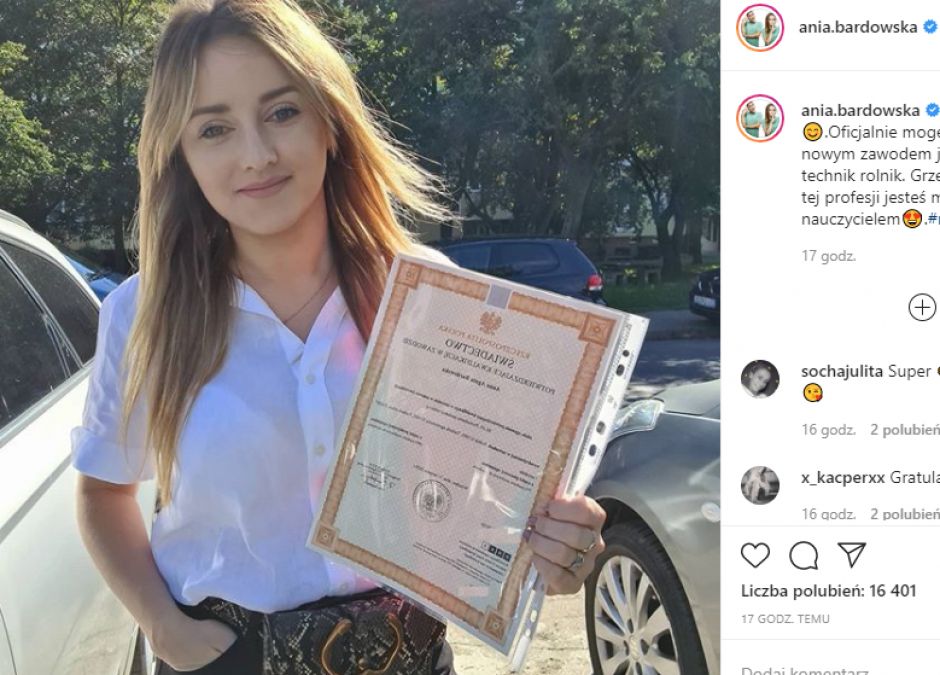 Ania Bardowska jest pełnoetatową mamą, a teraz również dyplomowanym rolnikiem!