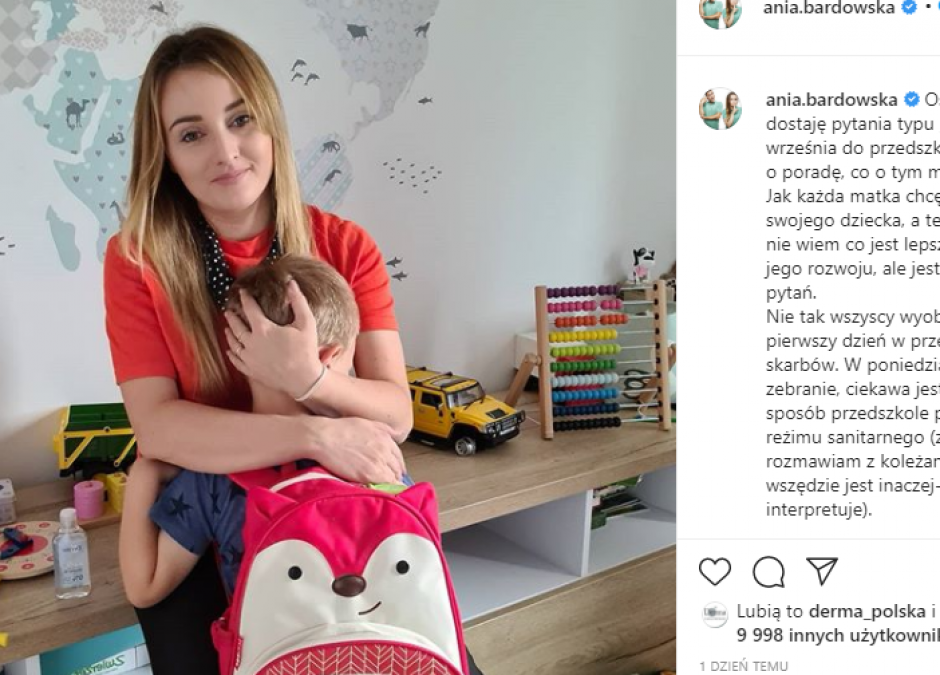 Ania Bardowska nie puści syna do przedszkola