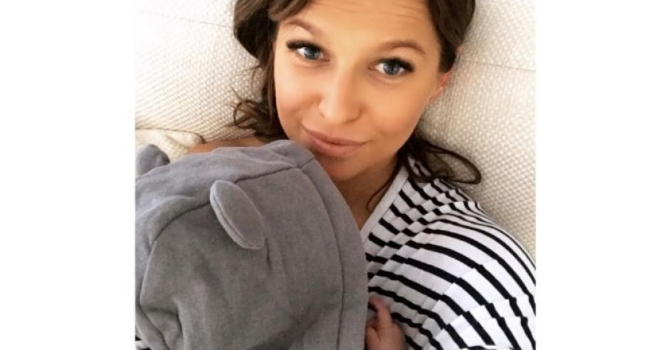 Ania Lewandowska z córką Klarą