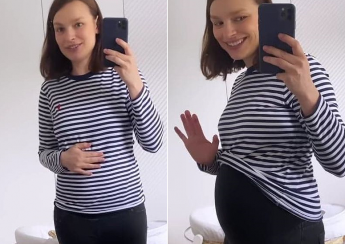Ania Starmach brzuch po porodzie