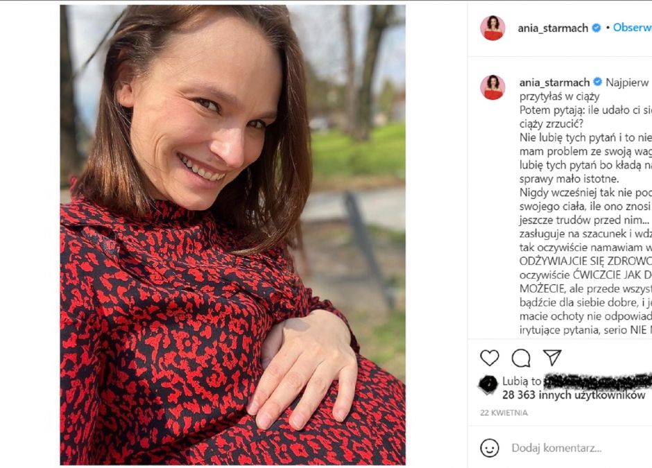 Ania Starmach spodziewa się drugiego dziecka