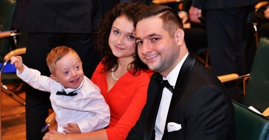 Anna i Patryj Jaki z synem