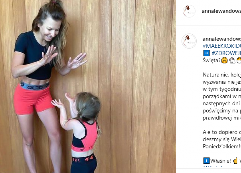 Anna Lewandowska z Klarą