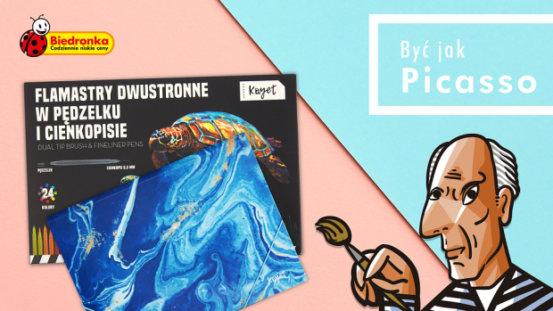 flamastry Picasso w Biedronce