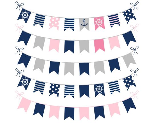 girlanda baby shower do druku