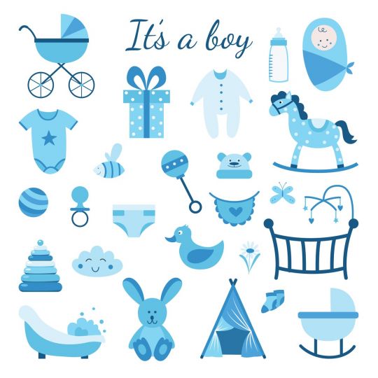 pikery do druku baby shower chłopier