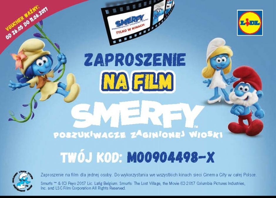 bilet na smerfy