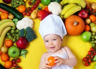 BLW, niemowlę i warzywa