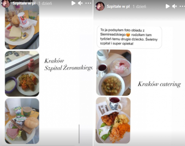 jedzenie na porodówkach w Polsce