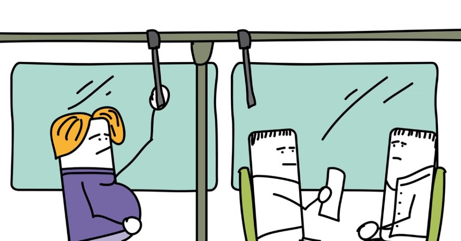 ciąża, autobus