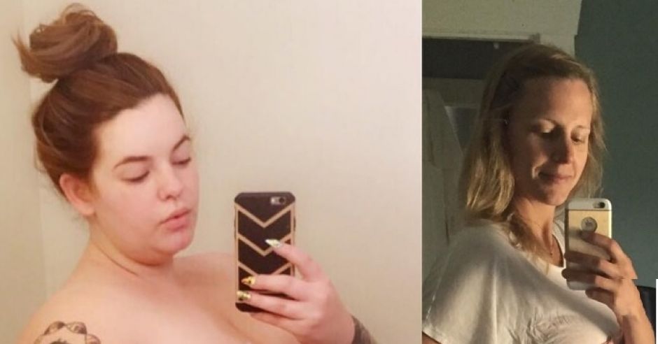 ciężarne porównanie Tess Holliday