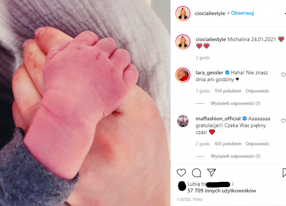 Ciocia Liestyle i Jakob Kosel zostali rodzicami