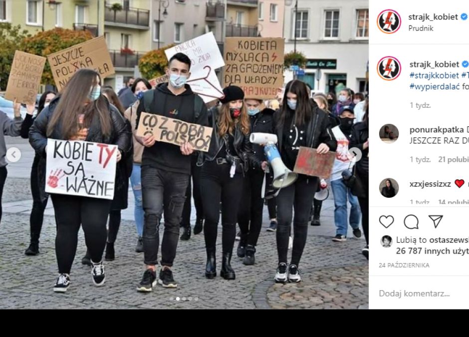 Dane protestujących