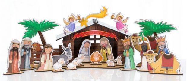 szopki bożonarodzeniowe w dziecięcym stylu