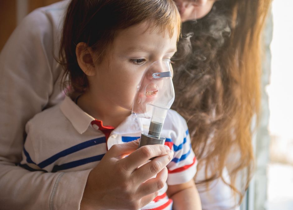 dziecko, astma, alergia, inhalacja
