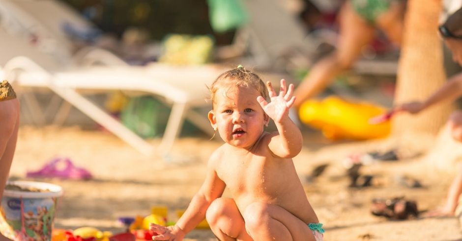 dziecko na plaży