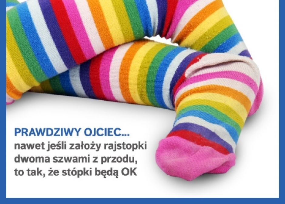dzień ojca, rajstopki tył do przodu