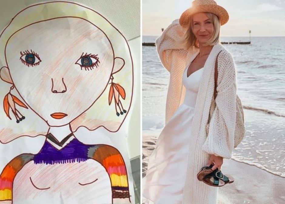 Edyta Pazura pokazała, jak narysowało ją jej dziecko
