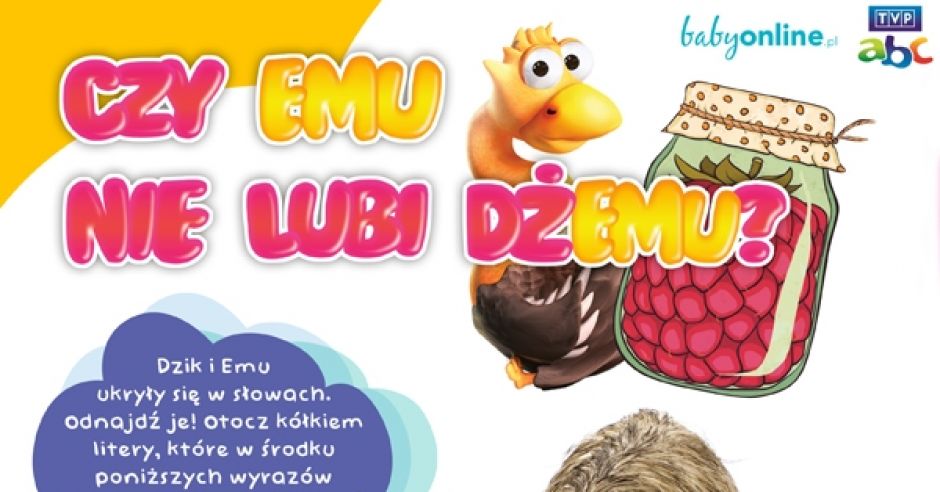 Emu - łamigłówka do druku