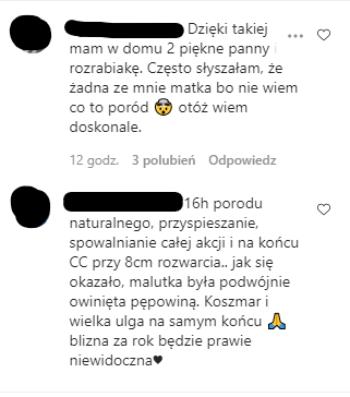 Fanki Oli Żebrowskiej opowiadają o cesarkach