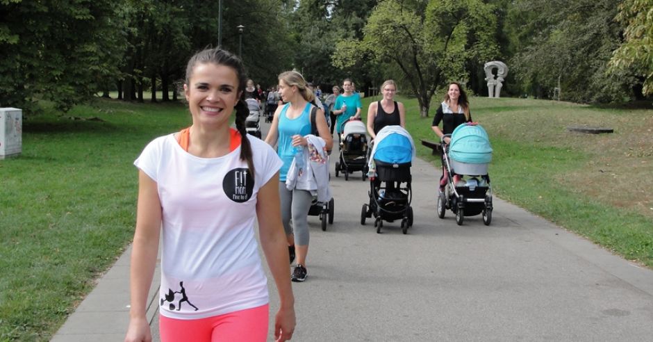 Fit Mom Ania Dziedzic, powrót do formy po ciązy, trening z wózkiem