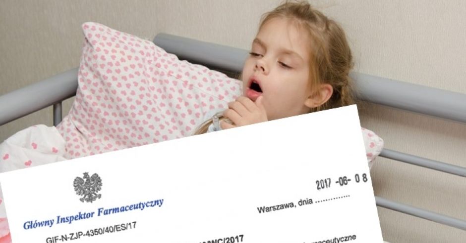 GIF wycofuje lek na kaszel dla dzieci i dorosłych