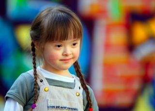 girl with Down syndrome