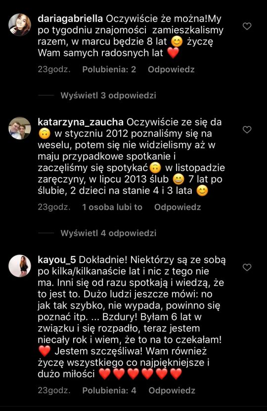 Fanki Agnieszki Kaczorowskiej podzieliły się swoimi miłosnymi historiami