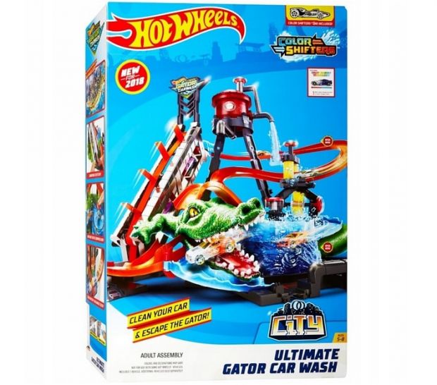 hot wheels myjnia z krokodylem