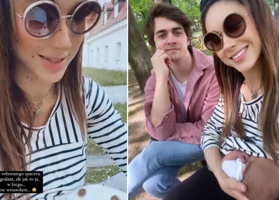Ida Nowakowska karmi piersią