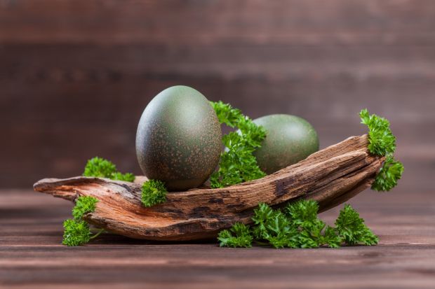 zielony naturalny barwnik do jajek na Wielkanoc