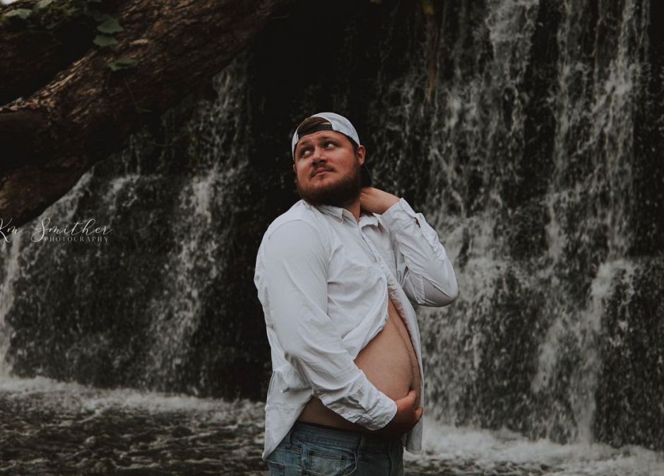 Jared Brewer w ciążowej sesji zdjęciowej