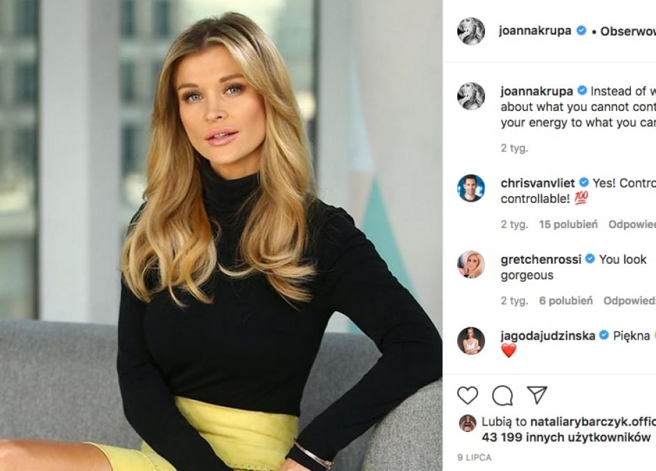 Joanna Krupa wróciła do pracy