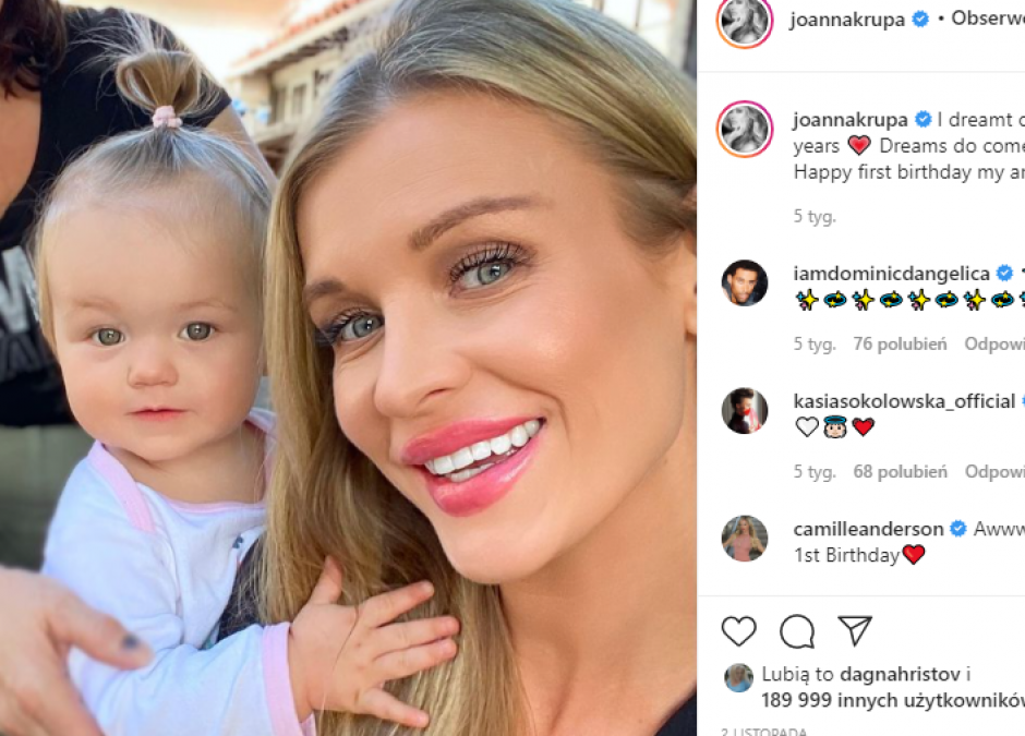 Joanna Krupa z córką, kto nie kocha Ashy