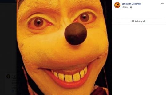 Straszny Goofy Jonathan Galindo