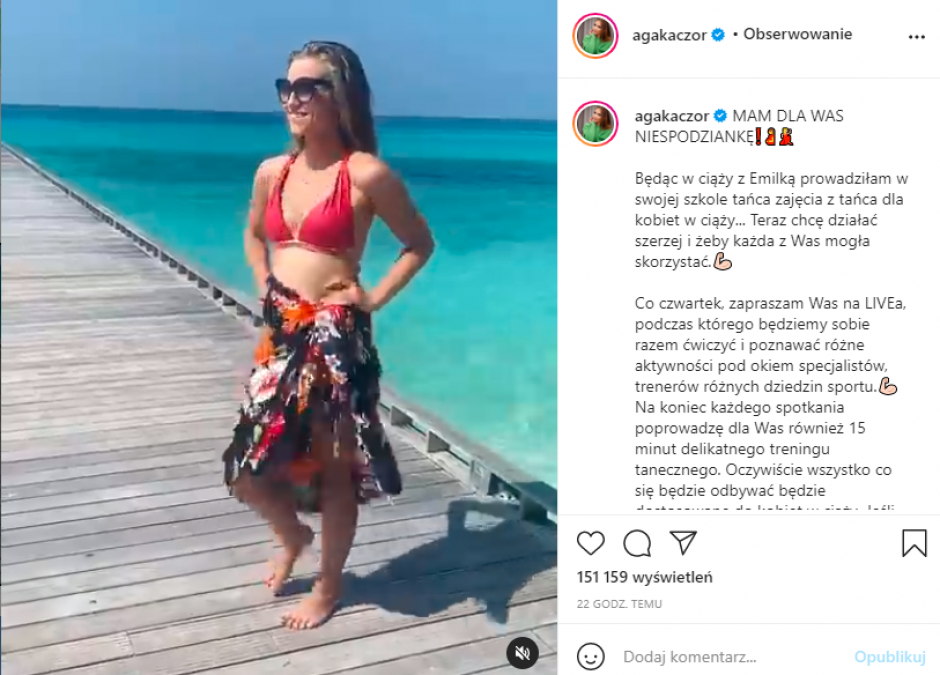 Kaczorowska zaprasza na darmowe lekcje tańca