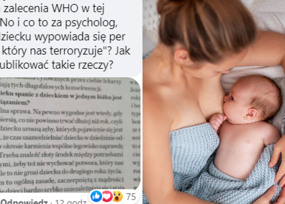 karmienie ponad rok to terror dziecka