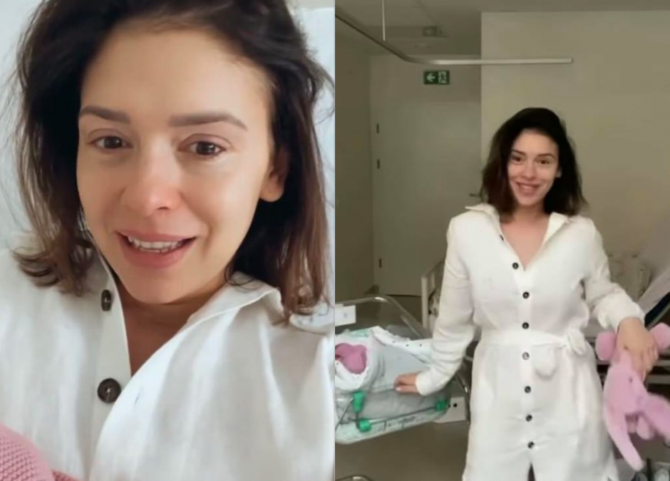 Klaudia Halejcio cieszy się z narodzin córki
