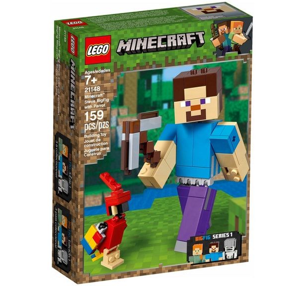 klocki lego minecraft figurka steve'a