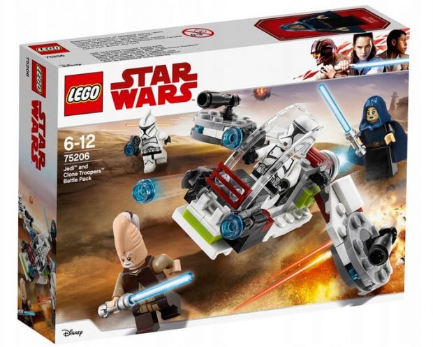 klocki lego star wars jedi i żołnierze armii klonów
