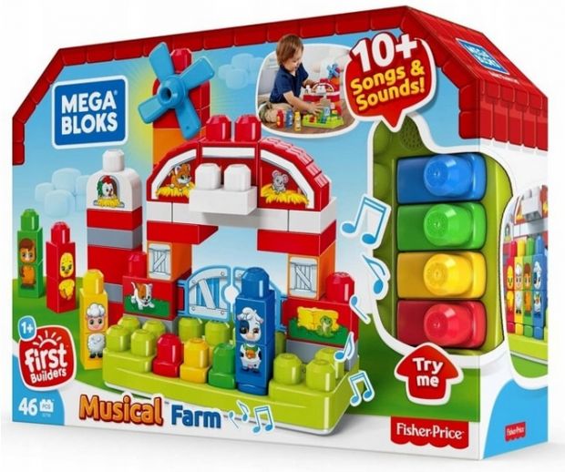 klocki mega bloks farma muzyczna
