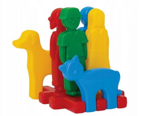 klocki wafle figurki