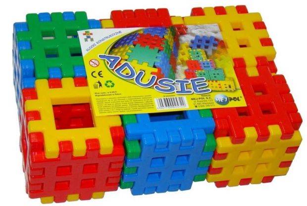 klocki wafle 36 elementów