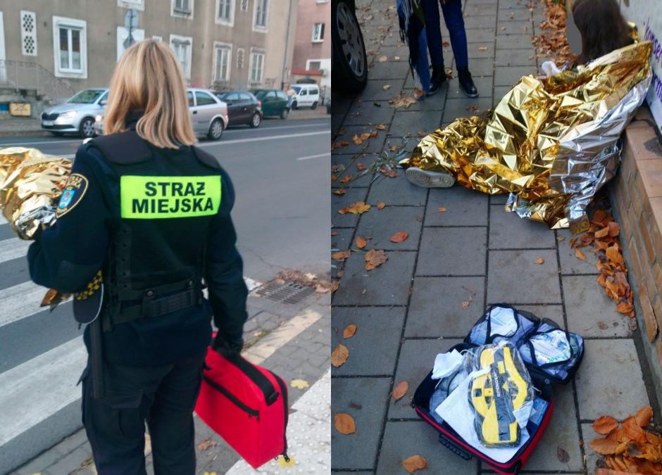 Kobieta cała we krwi, obok dziecko. Nikt nie reagował