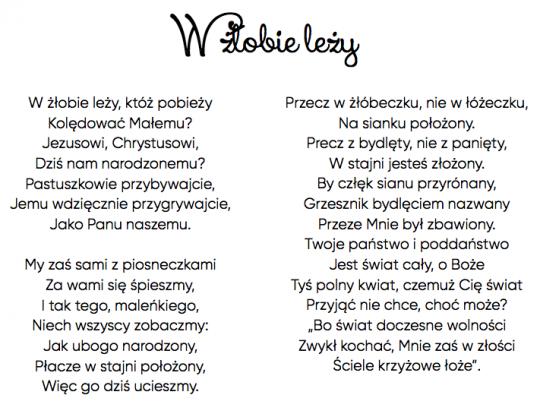 W żłobie leży