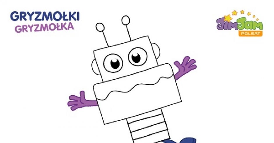 Robot Kolorowanka Z Gryzmołkiem Do Druku Mamotojapl